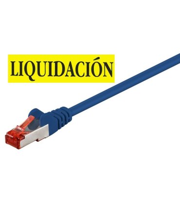 LATIGUILLO RJ45 CAT.6 SFTP FLEXIBLE COBRE 10 GIGABIT 1mt PVC