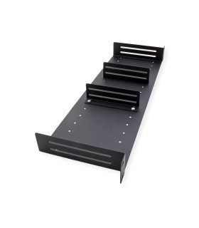 bandeja Value de 19", 1U, con 2 divisores ajustables, negro