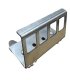Soporte para conector RJ45 a carril DIN para 4 conectores