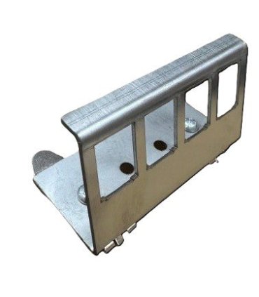 Soporte para conector RJ45 a carril DIN para 4 conectores