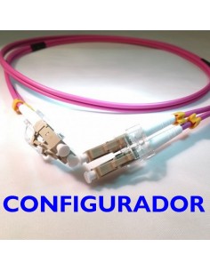 Configurador Latiguillo Fibra óptica OM4 Dúplex 15 metros