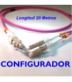 Configurador Latiguillo Fibra óptica OM4 Dúplex 20 metros