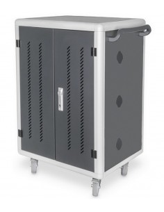 Armario de carga 30 portátiles o tablet, con asas y cerradura de seguridad.