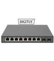 Switch DIGITUS 8 puertos Gigabit + 2 puertos Gigabit SFP