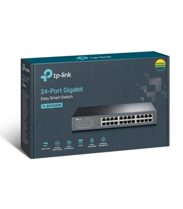 Switch 19” 24 puertos Gigabit Gestionable carcasa metálica