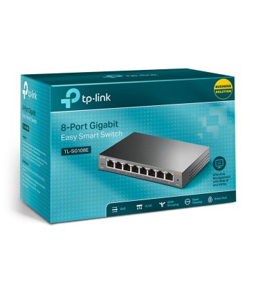 Switch 8 puertos Gigabit Gestionable carcasa metálica sobremesa