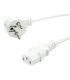 CABLE ALIMENTACIÓN shucko a IEC , 1,8 METROS BLANCO