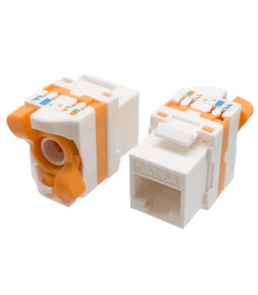CONECTOR RJ45 HEMBRA CAT6A Crimpado fácil  para pachpanel.