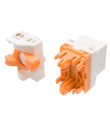 CONECTOR RJ45 HEMBRA CAT6A Crimpado fácil  para pachpanel.