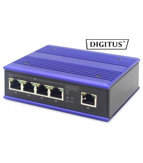 Switch 5 Ptos 10/100 Mbps. Carril DIN Industrial