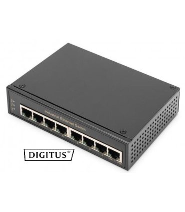 Switch 8 Ptos GIGA Carril DIN Industrial