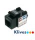 Conector RJ45 CAT6 UTP 90º Hembra negro