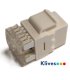Conector RJ45 Hembra CAT6 180º Blanco Keystone
