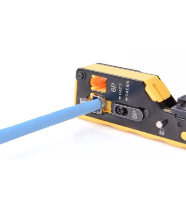 Crimpadora RJ45 macho RJ45 6P,8P, Cat6, Cat6A y Cat7 PASANTES