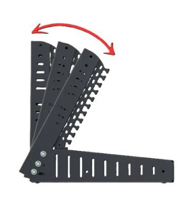Bastidor L 19" 6U negro REGULABLE