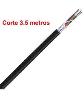 Cable Fibra Óptica monomodo 8 fibras Dieléctrico Corte 3.5 mts