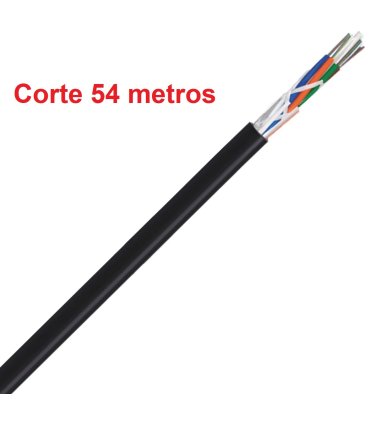 Cable Fibra Óptica monomodo 8 fibras Dieléctrico corte 54 mts