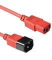 Cable Alimentación IEC C14 a C13 1,20 metros ROJO