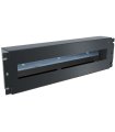 Panel cerrado de 19" 3U 22 módulos CARRIL DIN para mecanismos