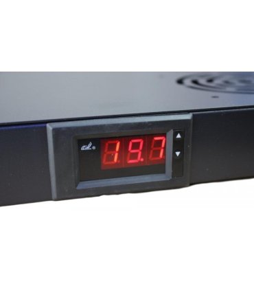 unidad de ventilacion 19" 1U con termostato digital con 4 ventiladores