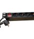 Regleta Rack 9 tomas con interruptor PVC formato rack 19" 1U