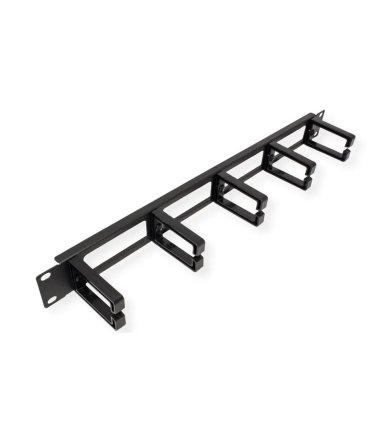 Panel 19" 1U Guía Cables 5 Anillas con 4 huecos