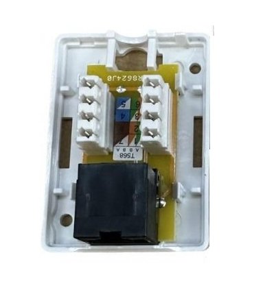 Roseta de superficie para RJ45 CAT6A UTP 1 Toma.