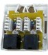 Roseta de superficie con 2 conectores RJ45 CAT.6A UTP.