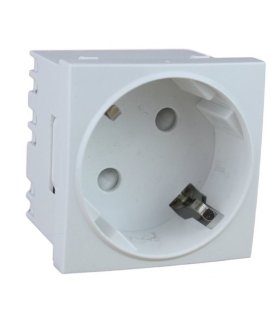 Shucko con protección de 45 x 45 Blanco