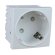 Shucko con protección de 45 x 45 Blanco