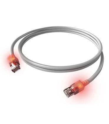 Latiguillo Cat.6A S/FTP Gris DualBoot LED