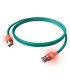 Latiguillo Cat.6A S/FTP Turquesa DualBoot LED