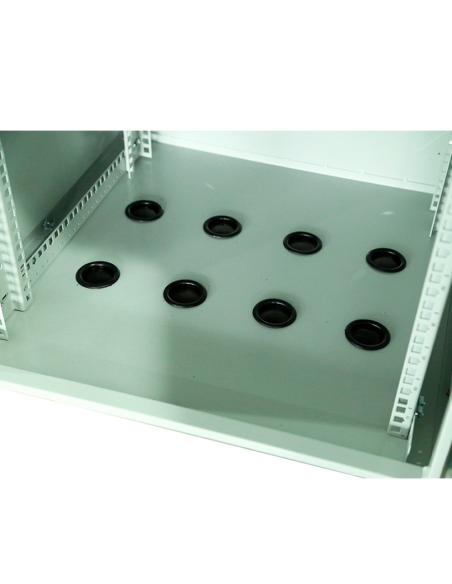 Rack mural 19" IP65 6U Fondo 450 con TEJADILLO interior