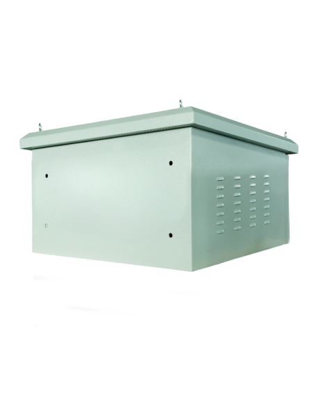 Rack mural 19" IP65 6U Fondo 450 con TEJADILLO trasera