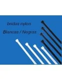 Brida nylon negro 200x2,6 mm. Bolsa 500 und.