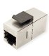 Conector RJ45 doble hembra CAT6A FTP para paneles parcheo