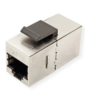 Conector RJ45 doble hembra CAT6A FTP para paneles parcheo