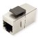 Conector RJ45 doble hembra CAT6A FTP para paneles parcheo