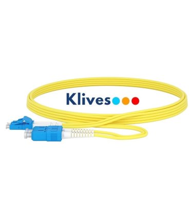 Latiguillo Fibra Óptica monomodo Dúplex LC-SC UPC 0,5 Metros