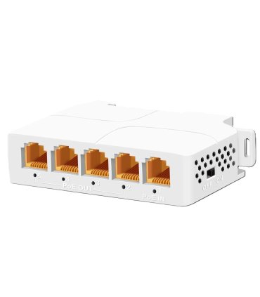 Extensor POE 4 Ptos. Gigabit Carril DIN