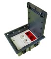 Caja de suelo kit 4 schukos y 2 RJ45