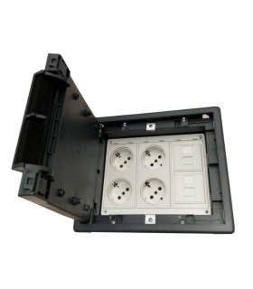 de suelo kit 4 schukos y 2 RJ45