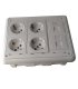 Caja de mecanismos para empotrar de 3 elementos