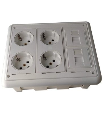 Caja de mecanismos para empotrar de 3 elementos