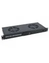 Termoregulador 19" 1U con termostato digital y 2 ventiladores.