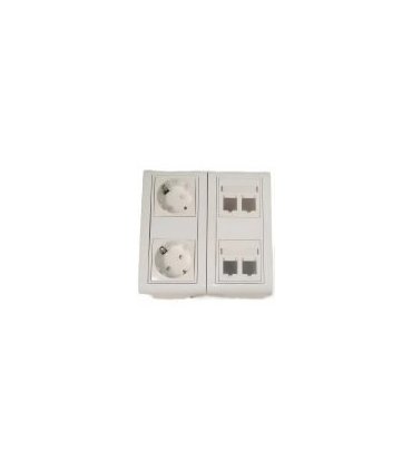 Caja de mecanismos superficie 4 módulos