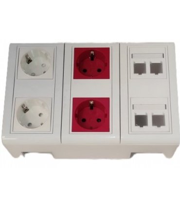 Caja de mecanismos superficie 6 módulos
