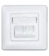 Marco de 2 keystone para caja de superficie 80x80mm