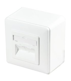 Kit caja superficie con marco para 2 keystone