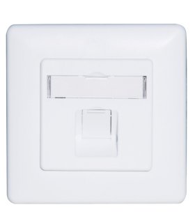 Marco de 1 keystone para caja de superficie 80x80mm